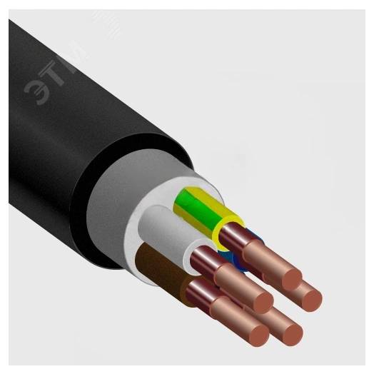 Кабель силовой ВВГнг(А)-LS 5х1.5 ТРТС (100м)