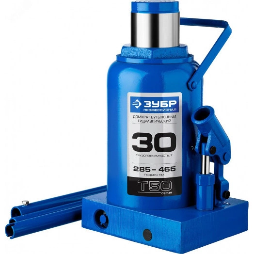 Домкрат бутылочный гидравлический 30т, 285-465мм, Профессионал