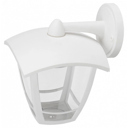 Садово-парковый светильник ДБУ 07-8-002 Дели 2 белый 4 гранный настенный IP44 светодиодный 8Вт 6500K