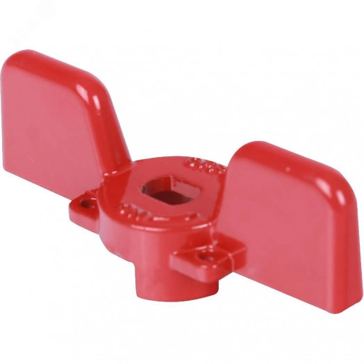 Ручка-бабочка для шарового крана 1/2'-3/4' красная