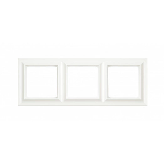 Рамка 3-поста, Eco Profi  Standart, термопласт, слоновая кость