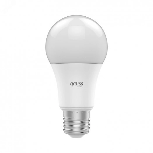 Лампа светодиодная LED 13.5 Вт 1300 лм 4100К AC180-240В E27 А60 (груша) нейтральный  Basic Gauss