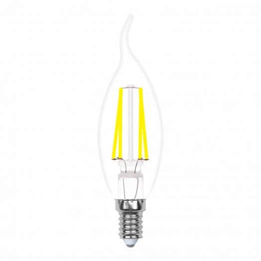 Лампа светодиодная с трехступенчатым диммером 100-50-10 LED 5вт 175-250В свечана ветру 420Лм Е14 3000К Multibrigh филамент