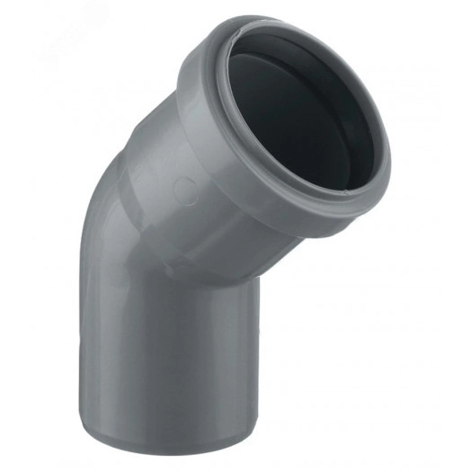 Отвод канализационный 50х45 град.