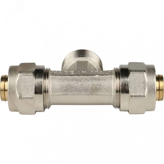 Тройник-переходник с наружной резьбой 3/4'х20 для металлопластиковых труб винтовой