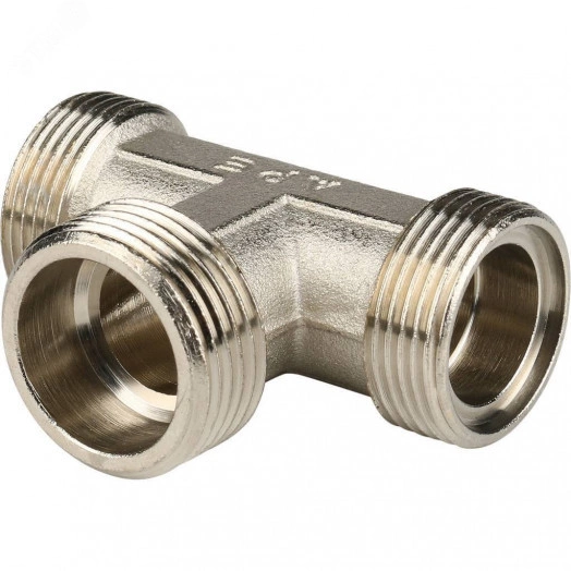 Тройник-переходник с наружной резьбой 3/4'х20 для металлопластиковых труб винтовой