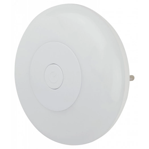 Ночник - светильник светодиодный NN-632-SW-W в розетку с выключателем белый