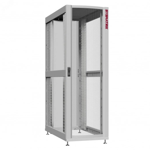 Шкаф серверный 42U 600х1200 передняя дверь: одностворчатая перфорированная IP20. задняя дверь: одностворчатая глухой металл IP51. боковые панели: без. цвет: серый RAL7035 