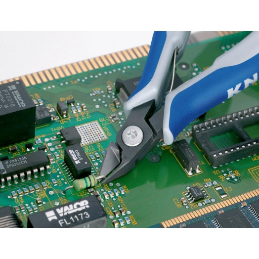 Прецизионные бокорезы для электроники L-125 мм чёрные 2-компонентные рукоятки