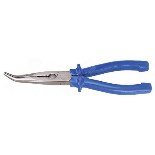 Тонкогубцы изогнутые ''Тор'', инстр. сталь, пластиковые ручки 160 мм