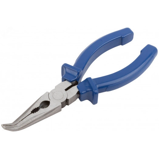 Тонкогубцы изогнутые ''Тор'', инстр. сталь, пластиковые ручки 160 мм