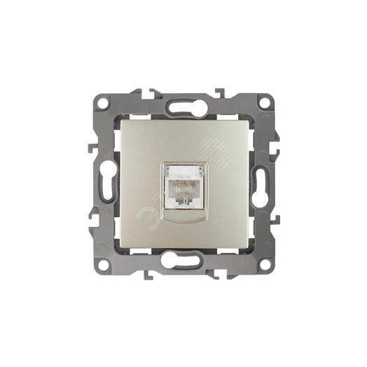 Розетка информационная RJ45, Эра12, шампань, 12-3107-04