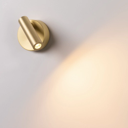 Светильник SP-BED-NB-R90-3W Warm3000 (GD, 20 deg, 230V) (, IP20 Металл, 3 года)