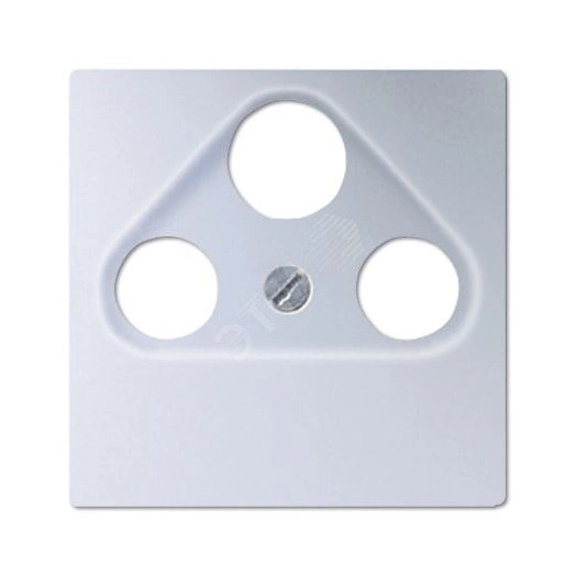 Накладка для телевизионной розетки (SAT-TV-FM)  Серия Eco Profi. Материал- термопласт. Цвет- алюминий (крашеный).