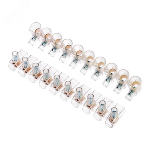 Зажим концевой винтовой изолир КЗВИ 10 кв мм (10х1) 10шт, REXANT