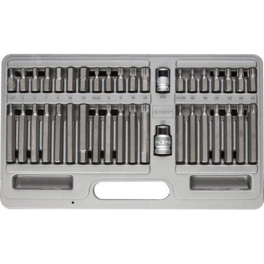 Набор бит специальные в пластиковом боксе, HEX, TORX, SPLINE, 40 предметов