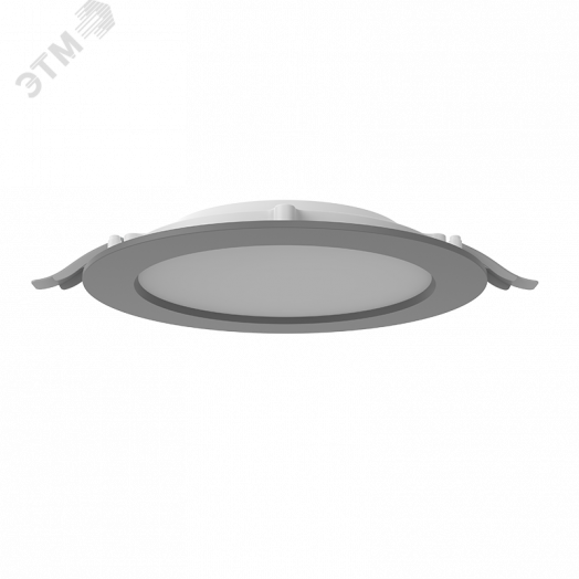 Светильник светодиодный DL-01 Slim 200 мм 40 Вт 4000 К CRI90 221х40 мм IP65/40 RAL7045 серый муар с рассеивателем опал