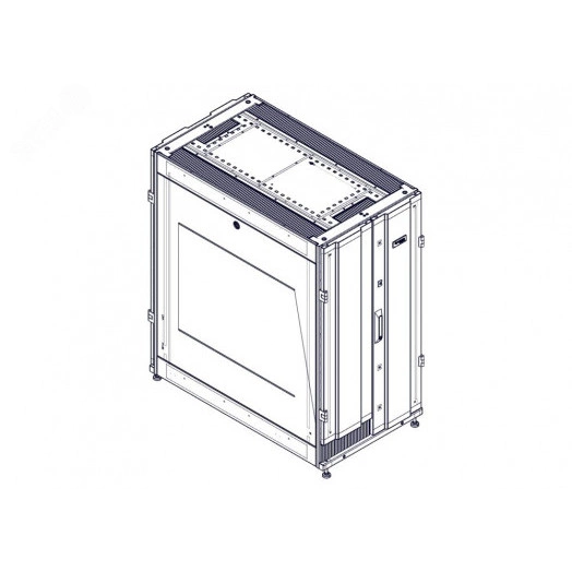 Шкаф Uniprom. 24U-600/1070. боковые панели 2шт. черный