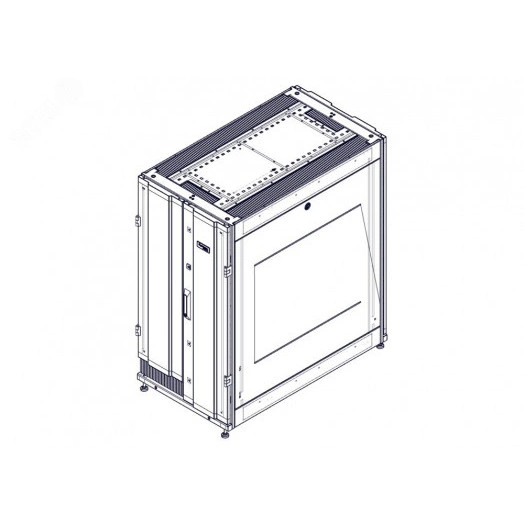 Шкаф Uniprom. 24U-600/1070. боковые панели 2шт. черный