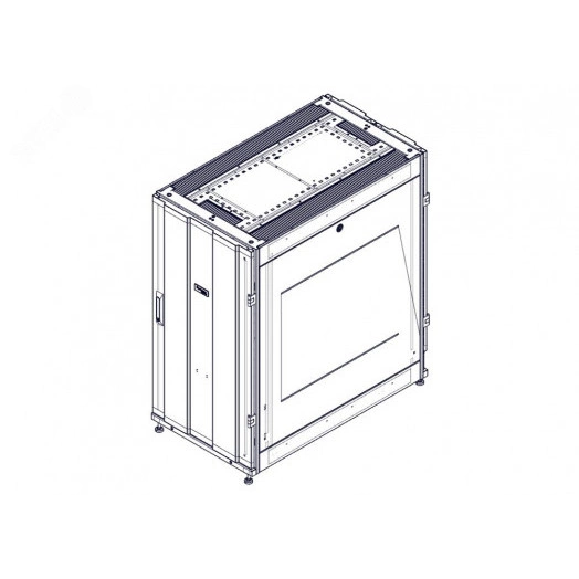 Шкаф Uniprom. 24U-600/1070. боковые панели 2шт. черный