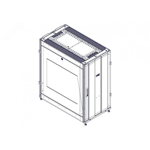 Шкаф Uniprom. 24U-600/1070. боковые панели 2шт. черный
