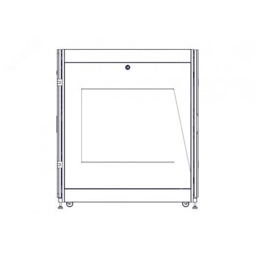 Шкаф Uniprom. 24U-600/1070. боковые панели 2шт. черный