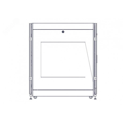 Шкаф Uniprom. 24U-600/1070. боковые панели 2шт. черный