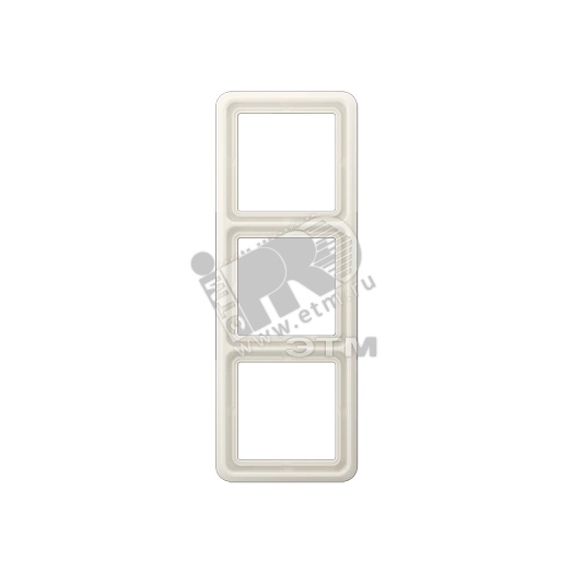 Рамка 3 поста универсальная слоновая кость