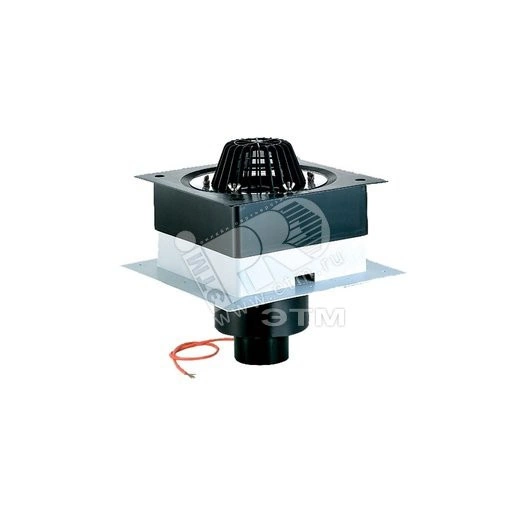 Воронка кровельная 63.1 с теплоизоляцией и листоуловителем с обжимным фланцем из нержавеющей стали и с возможностью изменения монтажного короба с электроподогревом