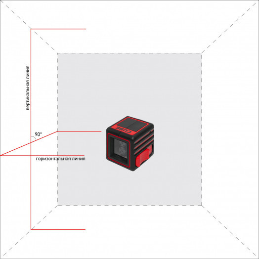 Уровень лазерный Cube Basic Edition (построитель, батарея, инструкция)