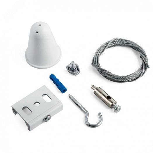 Комплект для подвесного монтажа STR-30-W-MK-5 для трехфазного шинопровода белый 5м