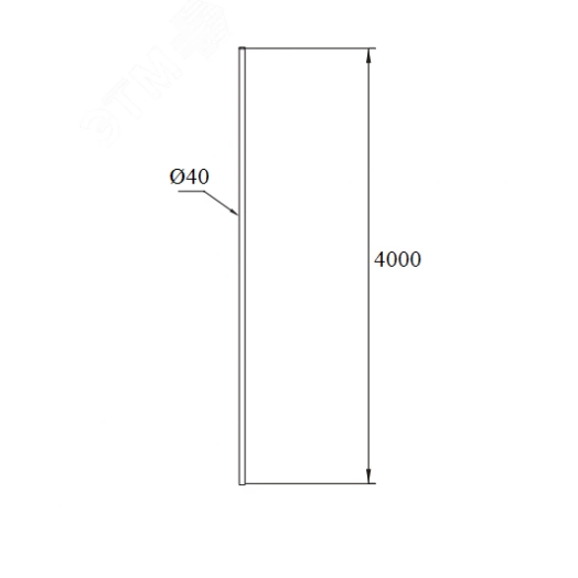 Мачта активного молниеприемника 4,0 м