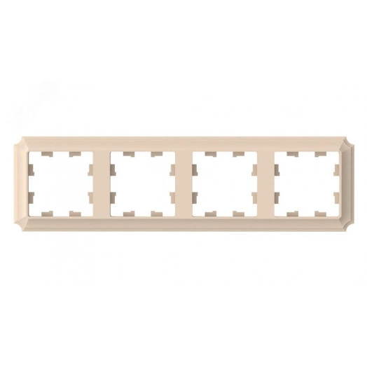 ATLASDESIGN ANTIQUE 4-постовая рамка, универсальная, ПЕСОЧНЫЙ