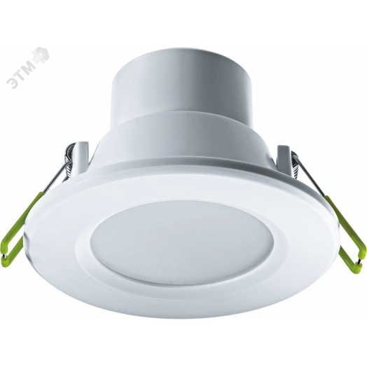 Светильник светодиодный ДВО-6Вт 3000K 400Лм белый