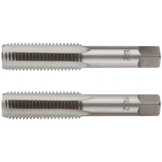 Метчики метрические, легированная сталь, набор 2 шт М16х2.0 мм