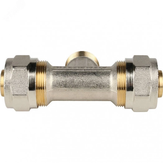 Тройник-переходник с наружной резьбой 3/4'х26 для металлопластиковых труб винтовой