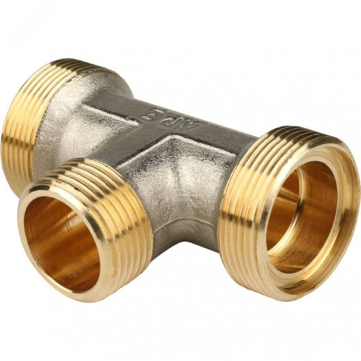 Тройник-переходник с наружной резьбой 3/4'х26 для металлопластиковых труб винтовой