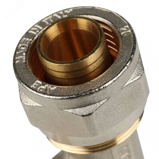 Тройник-переходник с наружной резьбой 3/4'х26 для металлопластиковых труб винтовой