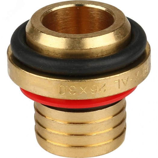 Тройник-переходник с наружной резьбой 3/4'х26 для металлопластиковых труб винтовой