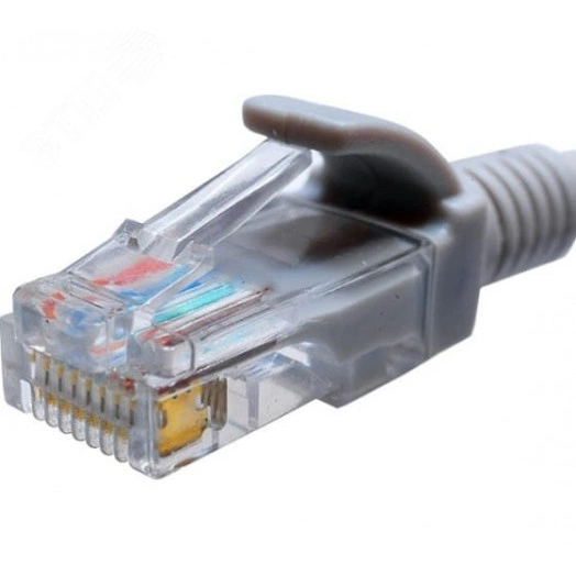 Патч-корд UTP 6 4x2 24AWG (7x0.2mm) Cu LSZH серый 0,5м