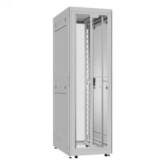 Шкаф серверный 52U 800х1200 передняя дверь: двустворчатая перфорированная IP20. задняя дверь: без. боковые панели: глухой металл. цвет: серый RAL7035 