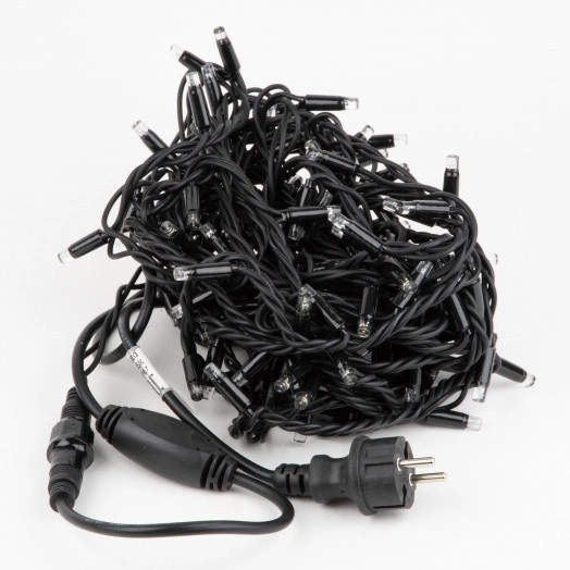 Гирлянда светодиодная с эффектом мерцания 10м Соединяемая 120 светодиодов Разноцветный свет Провод черный ULD-S1000-120/TBK MULTI IP67