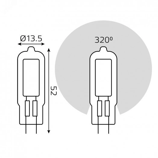 Лампа светодиодная LED 5.5 Вт 500 лм 4100К AC220-240В G4 капсула нейтральный стеклянная Black Gauss