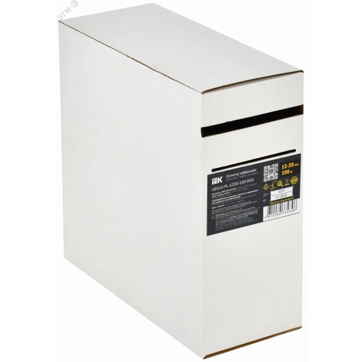 Оплетка кабельная 12-20мм полиэстер 100м черная IEK