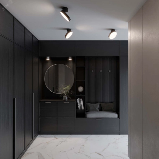 Светильник SP-RONDO-FLAP-R250-30W Day4000 (BK, 110 deg) (ARL, IP40 Металл, 3 года)