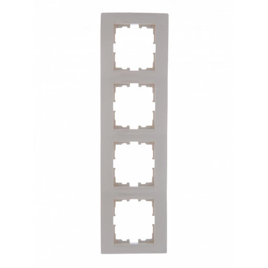 KARINA Рамка 4-ая горизонтальная б/вст крем (10шт/120шт)