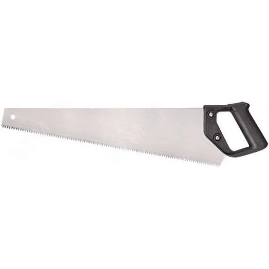 Ножовка по дереву ''Эконом'', средний зуб, шаг 4.5 мм, пластиковая ручка, 450 мм