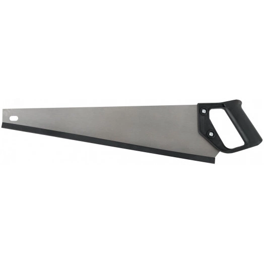 Ножовка по дереву ''Эконом'', средний зуб, шаг 4.5 мм, пластиковая ручка, 450 мм