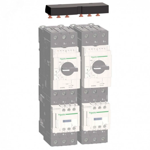 Пускатель магнитный 65A катушка управления 230В АС 1НО+1НЗ LC1D