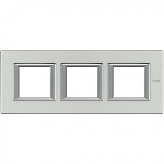 Axolute Рамка 2х3 поста 71мм горизонтальная алюминий